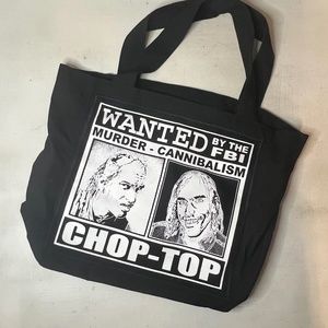 Texas Chainsaw Massacre 2 Chop Top Mug Shot Graphic Tote Bag Horror Rare